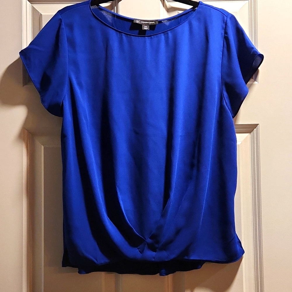 I.N.C. short sleeve Royal Blue Blouse